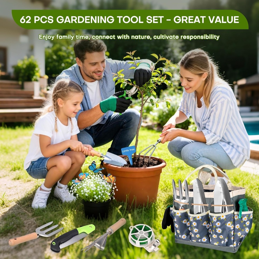 Set Completo di 62 Attrezzi da - Gardening Tools Set Gift recensione e prezzo